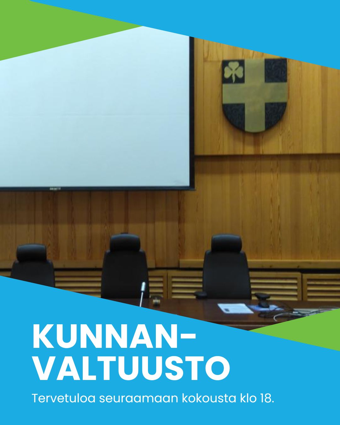 Kokousta voi seurata klo 18.00 alkaen.